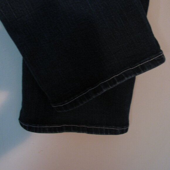 L & B Jeans Size 18 Pluis Distressed Ripped Skinny Thick Overstitching Exc - Picture 8 of 8